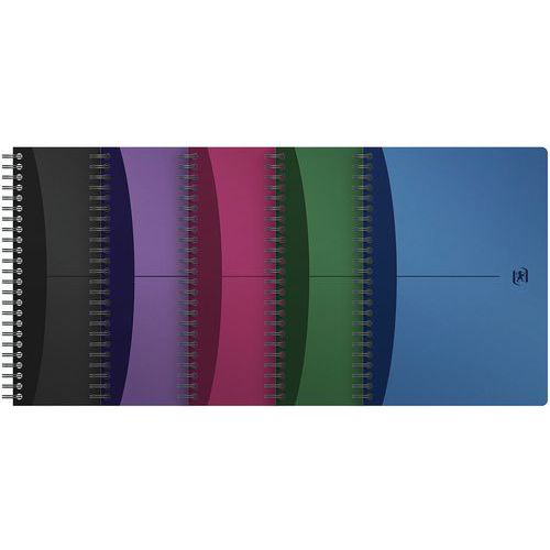 Urban Mix polypropylene spiral-bound notebook 180 p - Small squares - Oxford