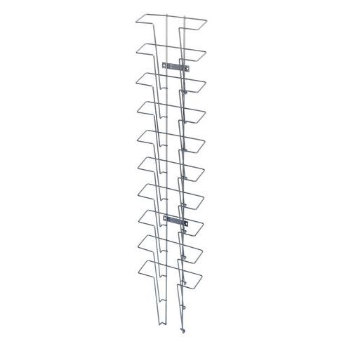 Display Stand - Wall Leaning & Double-sided - For A4 Leaflets & Papers - Manutan Expert