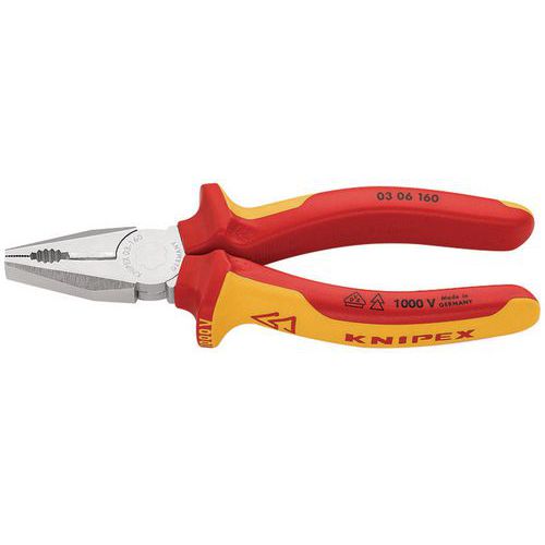 Knipex chrome-plated insulated universal pliers 1000 V VDE