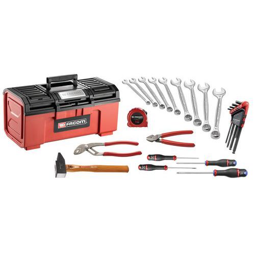 Tool composition 19 Facom - 26-tool tool box