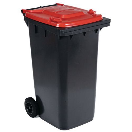 240L Wheelie Bin With Waste Separation Lids - UK Standard - Manutan Expert