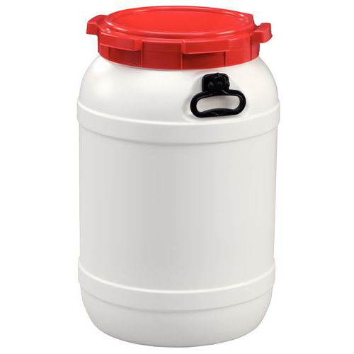 Wide opening sealable UN-X-approved barrel - 2.9 to 68 l