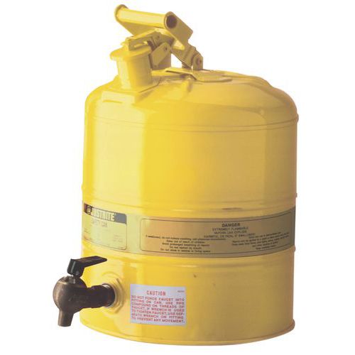 Safety can with tap - Capacity 19 L Safety can with tap - Capacity 19 L