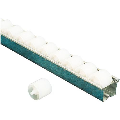 Plastic roller rails - Light loads - Length 2000 mm - Bito