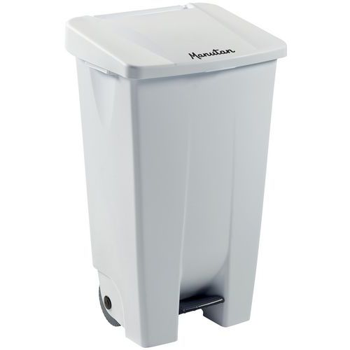 Plastic Mobile Pedal Bin - 120-Litre Selective Sorting - Manutan Expert Plastic Mobile Pedal Bin - 120-Litre Selective Sorting - Manutan Expert