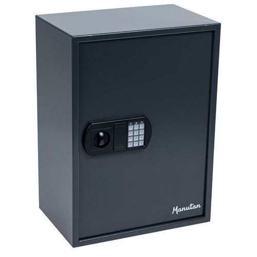 Electronic Key Cabinet - High-Security Metal Cupboard - Slimline Safes - Manutan Expert