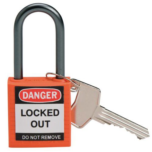 Compact safety padlock with aluminium shackle - Keyed different