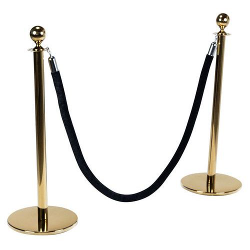 Brass post with rope - Manutan Expert
