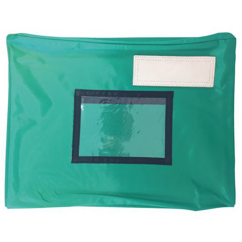 Mail pouch with 5cm expandable gusset 40 x 30 cm Green Manutan.co.uk