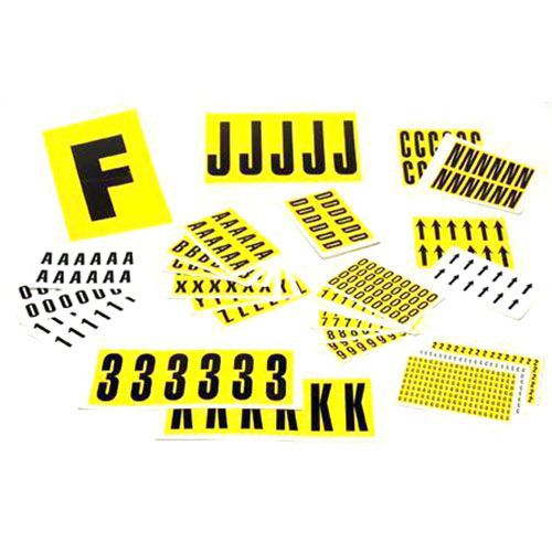 Self-Adhesive Vinyl Stickers - 90x38mm - Numbers & Letter Labels
