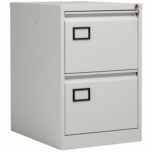 Bisley 2 Drawer Suspension Filing Cabinet - Lockable - Office Storage