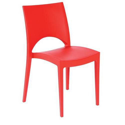 Plastic Stacking Chairs - Single Moulded Piece - 8 Pack - June