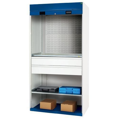 Bott Cubio Heavy Duty Roller Shutter Cupboard HxWxD 2000x1050x650mm