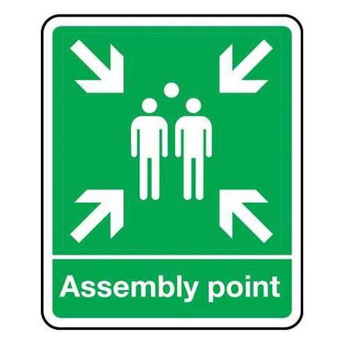 Assembly point Sign for Wall Mounting