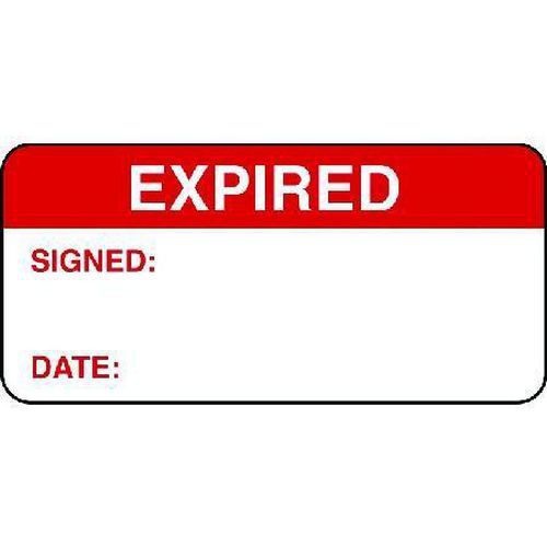 Expired Quality Control Labels for Industrial Safety and Compliance