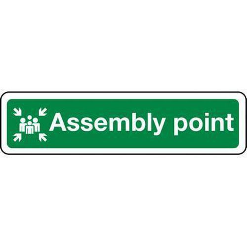 Assembly Point Sign HxW 150x450mm