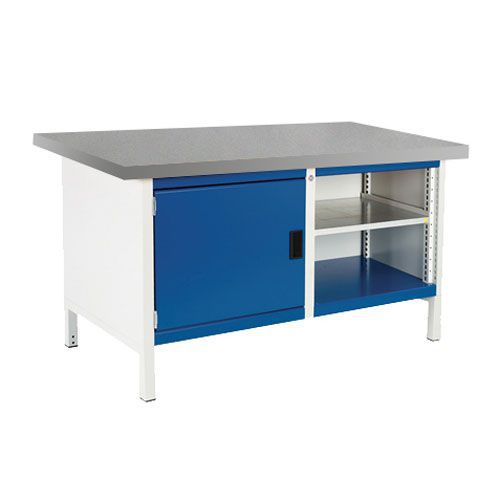 Bott Cubio Heavy Duty 2-Shelf Lino Workbench & Cabinet -840x1500x750mm