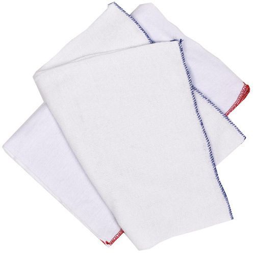 Red Edged Dishcloth- Pack of 10