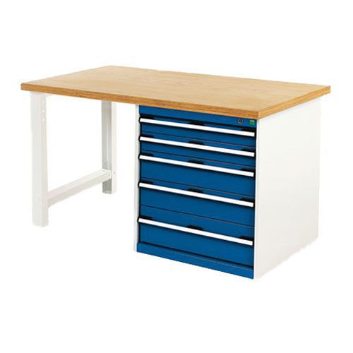 Bott Cubio Heavy Duty MPX Top Workbench - 5-6 Drawers - 840x1500x900mm