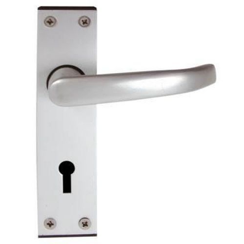 Altro Tiger Door Handle - Keyhole Lock Set - Aluminium