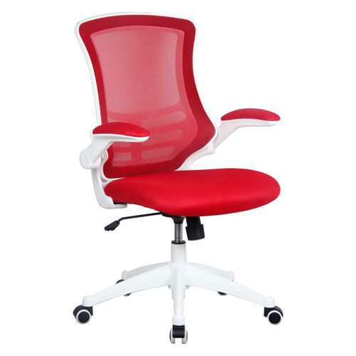 Luna White Frame Designer Mesh Chair for Ergonomic Seating and Comfort