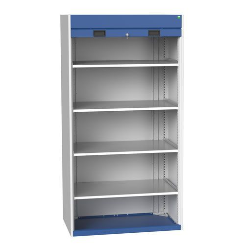 Bott Cubio Roller Shutter Metal Cabinet With 4 Shelves 2000x1050x650mm