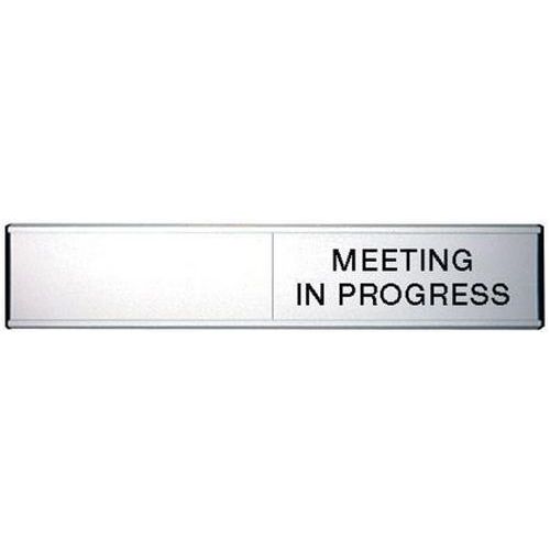 Anodised Aluminium Door Slider Signs for Navigation and Safety