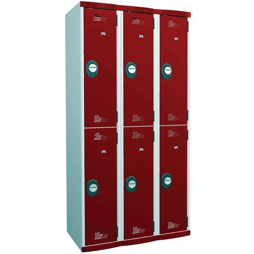 Seamline Optimum® multi-compartment locker - On base - Acial