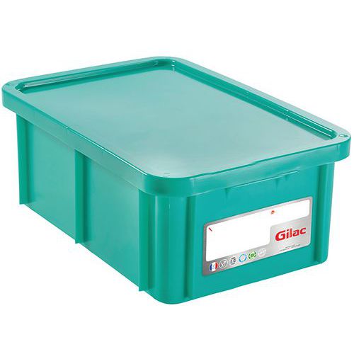 Stackable container with lid - Length 595 mm - 35 to 55 l - Gilac