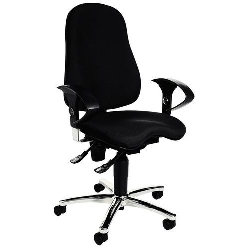 Sitness 10 ergonomic office chair - Chrome base