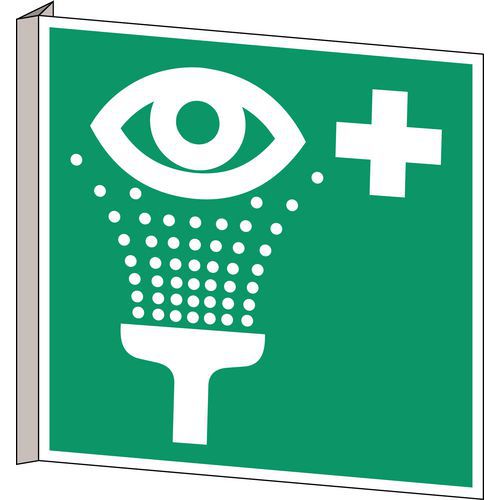 Emergency evacuation sign - Eye wash station - Rigid