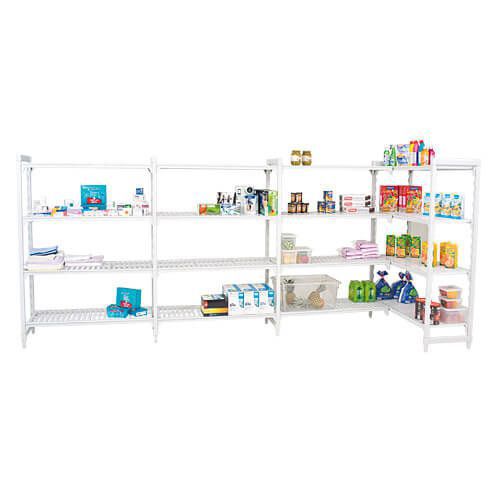 Cambro Premium Shelving With Ventilated Shelving Bays with 4 Shelves - 1800h