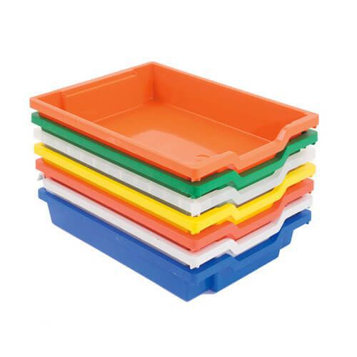 Gratnells Trays Mega Deal Pack Of 20 x Shallow Trays For School Trays Nursery Office Red 