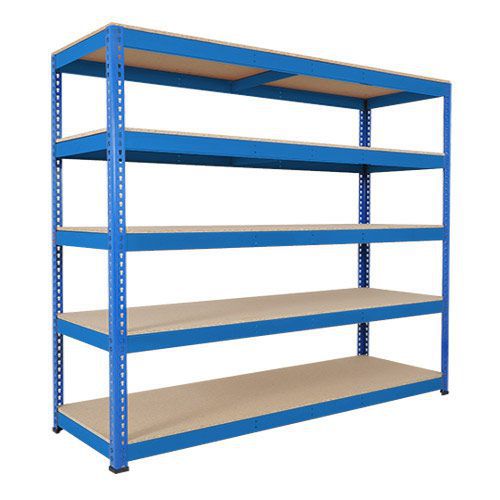 Rapid 1 Heavy Duty Shelving (2440h x 2134w) Blue - 5 Chipboard Shelves