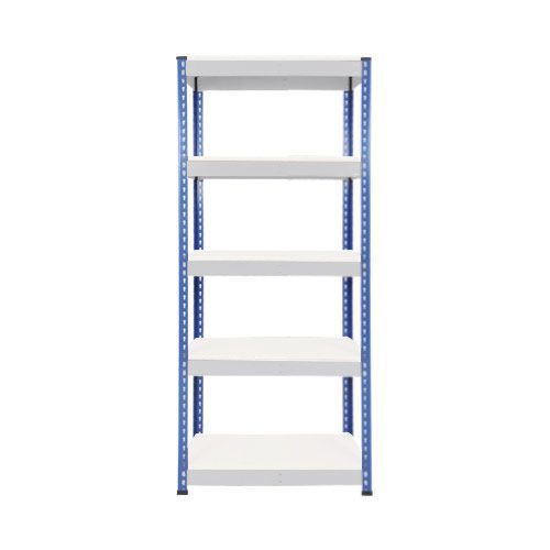 Rapid 1 Shelving (1980h x 915w) Blue & Grey - 5 Melamine Shelves
