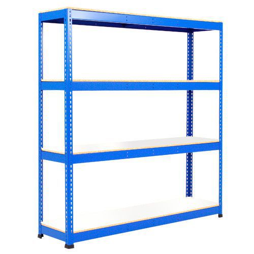 Rapid 1 Shelving (2440h x 1525w) Blue - 4 Melamine Shelves