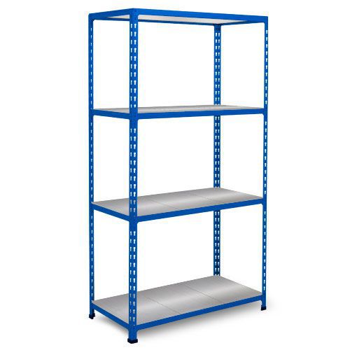 Rapid 2 Shelving (1600h x 1220w) Blue - 4 Galvanized Shelves