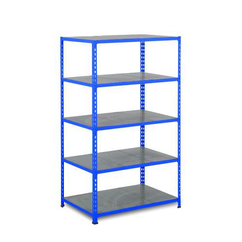 Rapid 2 Shelving (1980h x 915w) Blue - 5 Galvanized Shelves