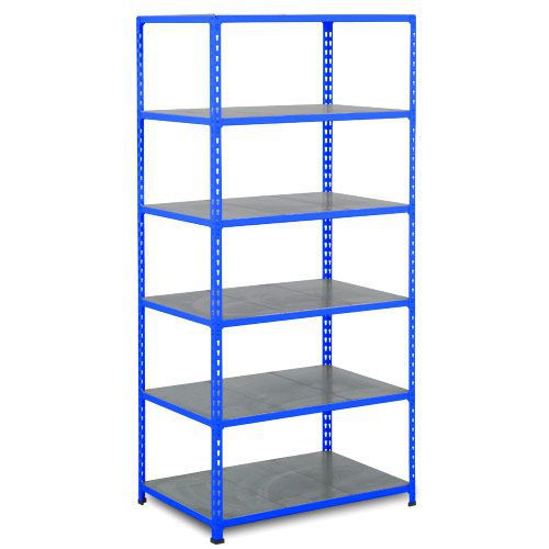 Rapid 2 Shelving (1980h x 915w) Blue - 6 Galvanized Shelves