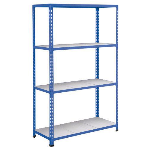 Rapid 2 Shelving (1980h x 1525w) Blue - 4 Galvanized Shelves