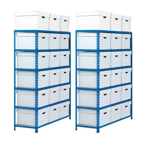 Two Rapid 2 Storage Bays (1600h x 1120w) 36 Document Boxes