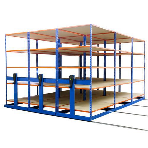 Rapid Mobile Shelving System With 9 Bays Of Rapid 2 (2010h x 4000w x 3760d)