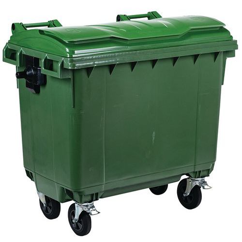Wheelie Bins - Heavy Duty Lids - 660 Litre Storage - Manutan Expert Wheelie Bins - Heavy Duty Lids - 660 Litre Storage - Manutan Expert