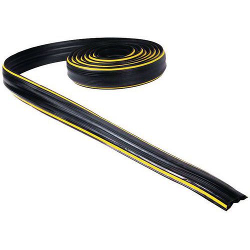 Cable cover length 3 m Black/yellow Manutan UK