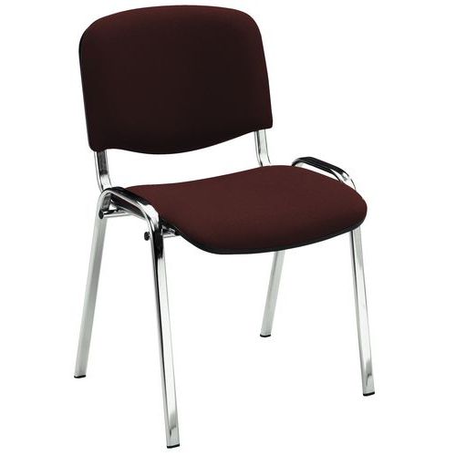 Stackable Chrome Conference/Meeting Room Chairs - Fabric - Manutan Expert Stackable Chrome Conference/Meeting Room Chairs - Fabric - Manutan Expert