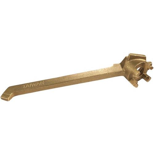 Barrel Nut Wrench - For 2 & 3/4 Bungholes - Bronze Or Iron - Manutan