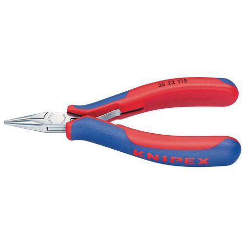 Long nose electronics pliers - Half round straight nose Long nose electronics pliers - Half round straight nose