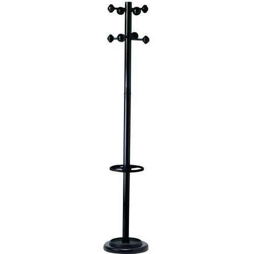 Coat rack with adjustable umbrella stand - Reception area