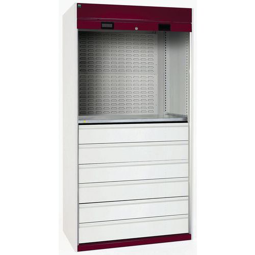 Bott Cubio Heavy Duty Roller Shutter Cupboard HxWxD 2000x1050x650mm