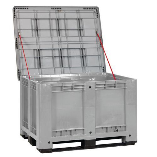 ADR/UN-approved pallet container with lid
